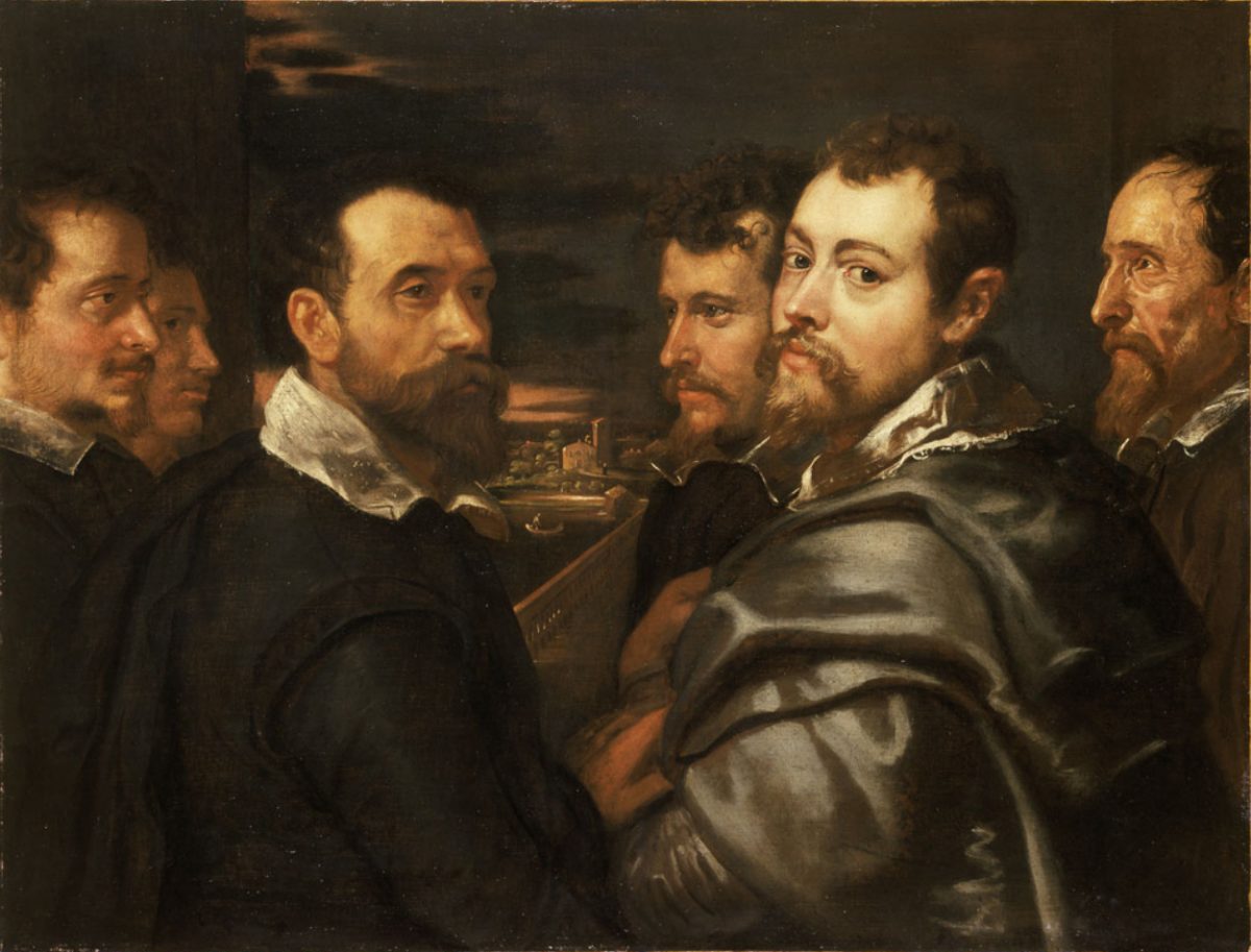 Peter Paul Rubens - Self-Portrait in a Circle of Friends at Mantua