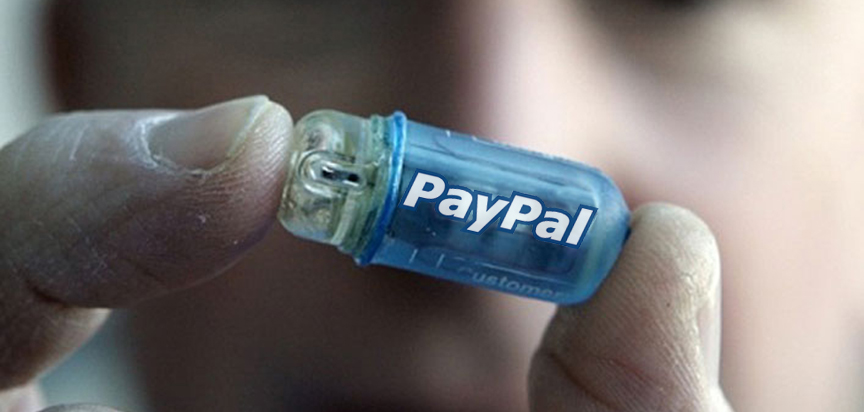 Η Paypal θα μας αναγνωρίζει με τσιπάκι στο στομάχι και τον εγκέφαλο