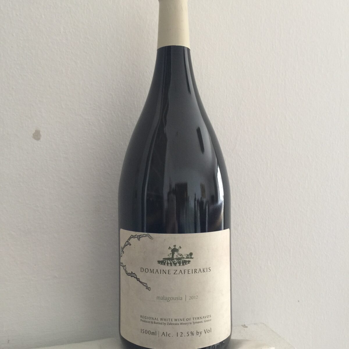 Μαλαγουζιά 2012, Κτήμα Ζαφειράκη (Π.Γ.Ε Τύρναβος) 12,5% alc.