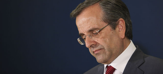 Παραίτηση πριν από λίγο του Αντώνη Σαμαρά από την προεδρεία της Νέας Δημοκρατίας