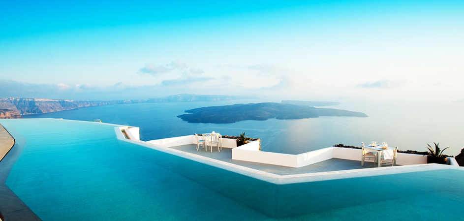 Whitewashed Waterside Palace