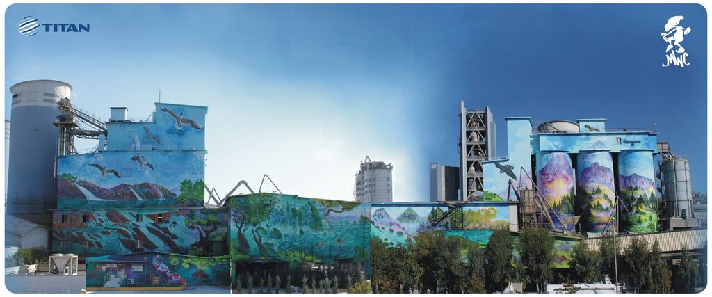 Mega Graffiti στη εργοστάσιο ΤΙΤΑΝ στη Θεσσαλονίκη