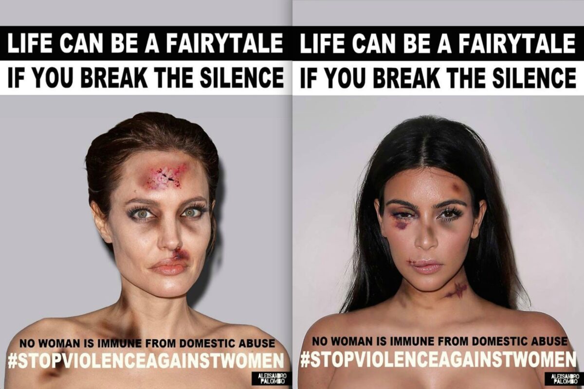 Διάσημες προσωπικότητες με σημάδια κακοποίησης σε μία καμπάνια που σοκάρει!