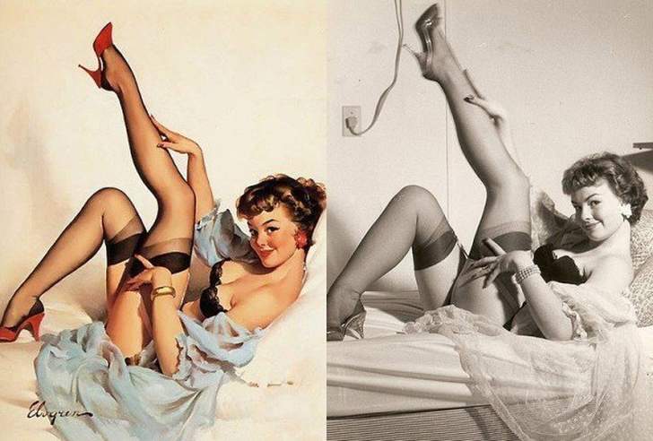 Τα πραγματικά πρόσωπα του ζωγράφου Gil Elvgren