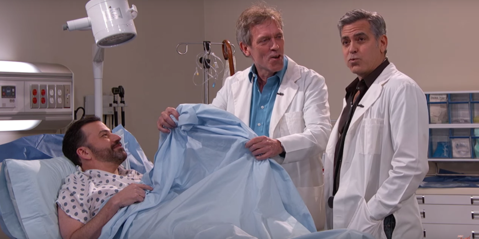 Ο George Clooney και ο Dr House χειρουργούν μαζί τον Jimmy Kimmel