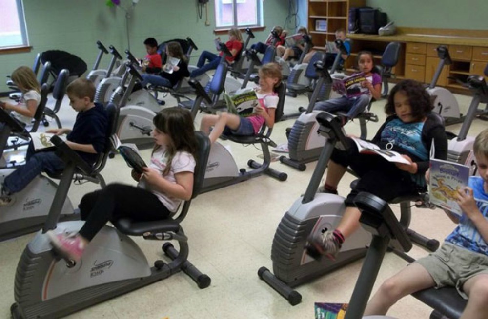 Γυμναστική και μάθημα μαζί!