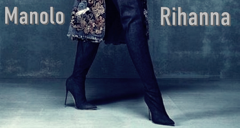 Rihanna & Manolo Blahnik Collaborate  All-Denim Capsule Collection