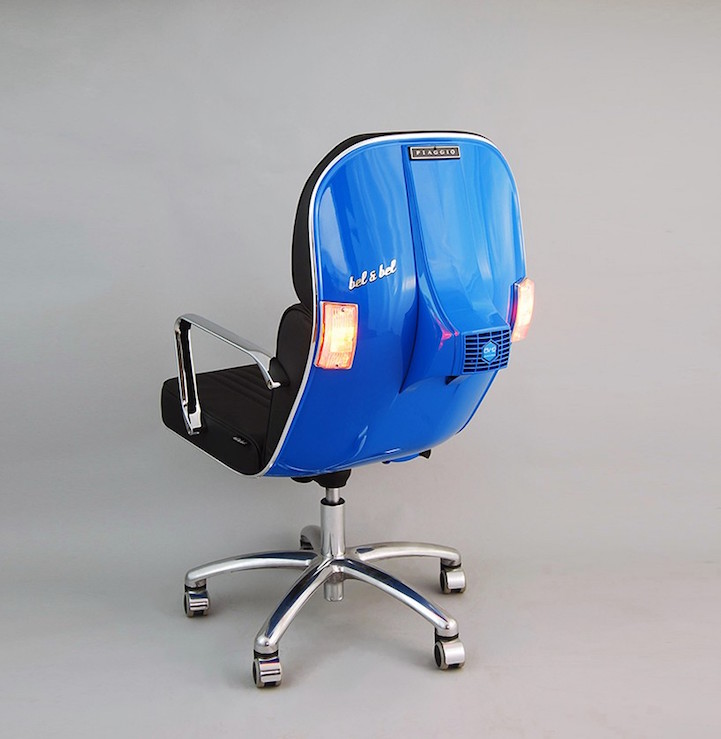 Η θρυλική Vespa έγινε καρέκλα γραφείου!