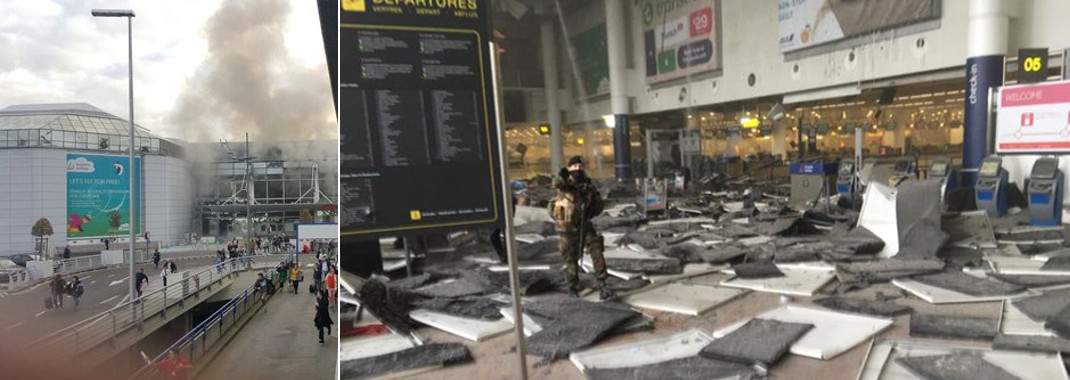 Πανικός στις Βρυξέλλες. Εκρήξεις σε αεροδρόμιο και μετρό με 17 νεκρους