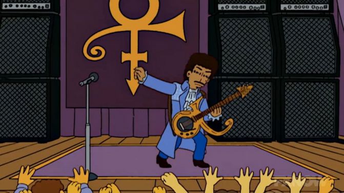 Αυτό είναι το σενάριο του επεισοδίου των Simpsons με guest τον Prince, το οποίο δεν προβλήθηκε ποτέ