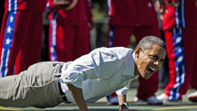 Όταν ο Barack Obama πάει κρυφά στο γυμναστήριο