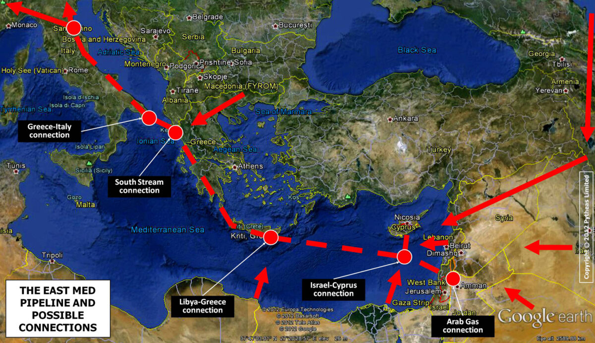 Eφικτός τεχνικά ο αγωγός φυσικού αερίου East Med μεταξύ Ισραήλ – Κύπρου – Ελλάδας – Ιταλίας
