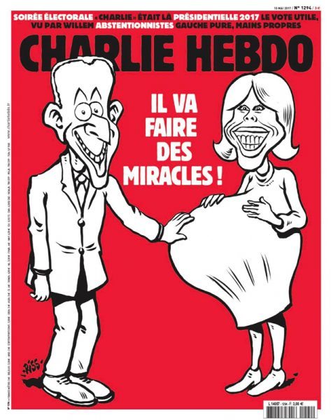 Charlie Hebdo | `Εγκυος η Brigitte από τον Εmmanuel ;