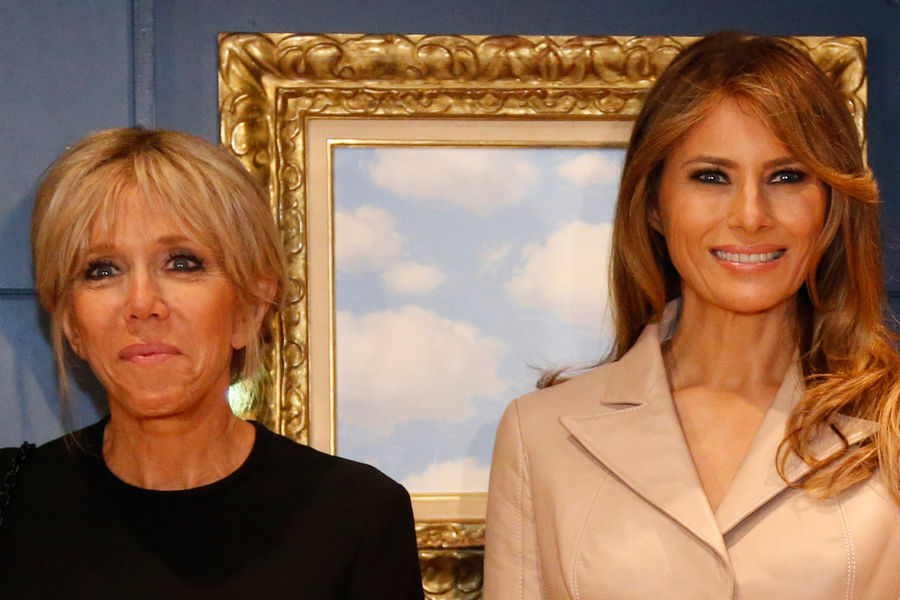 Όταν η Brigitte Macron συνάντησε τη Melania Trump…