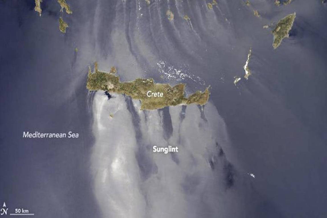 Η Nasa κατέγραψε το φαινόμενο Sunlight στο Αιγαίο Πέλαγος