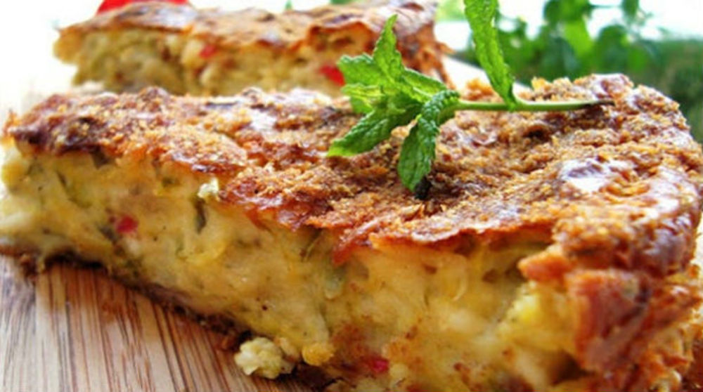 Συνταγή για αφράτη πίτα καλαμποκιού με μανιτάρια