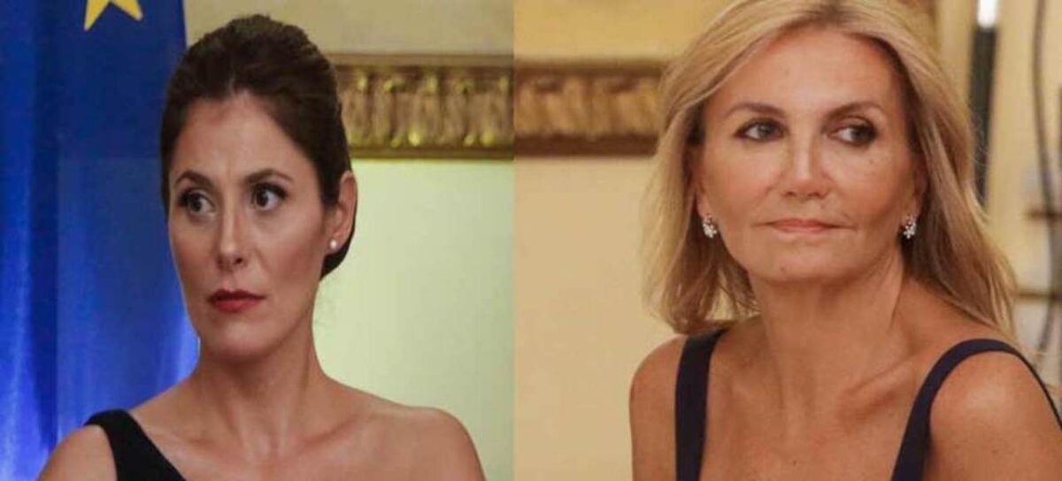 Περιστέρα Μπαζιάνα & Μαρέβα Μητσοτάκη | Το signe` μαύρο ντύσιμο δύο chic κυριών, στο Προεδρικό Μέγαρο