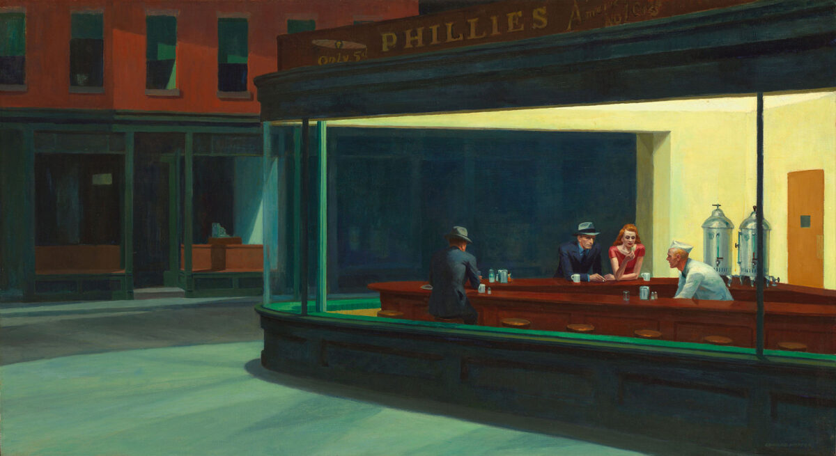 Nighthawks | O διασημότερος πίνακας του Edward Hopper για τη μοναξιά της σύγχρονης αστικής ζωής