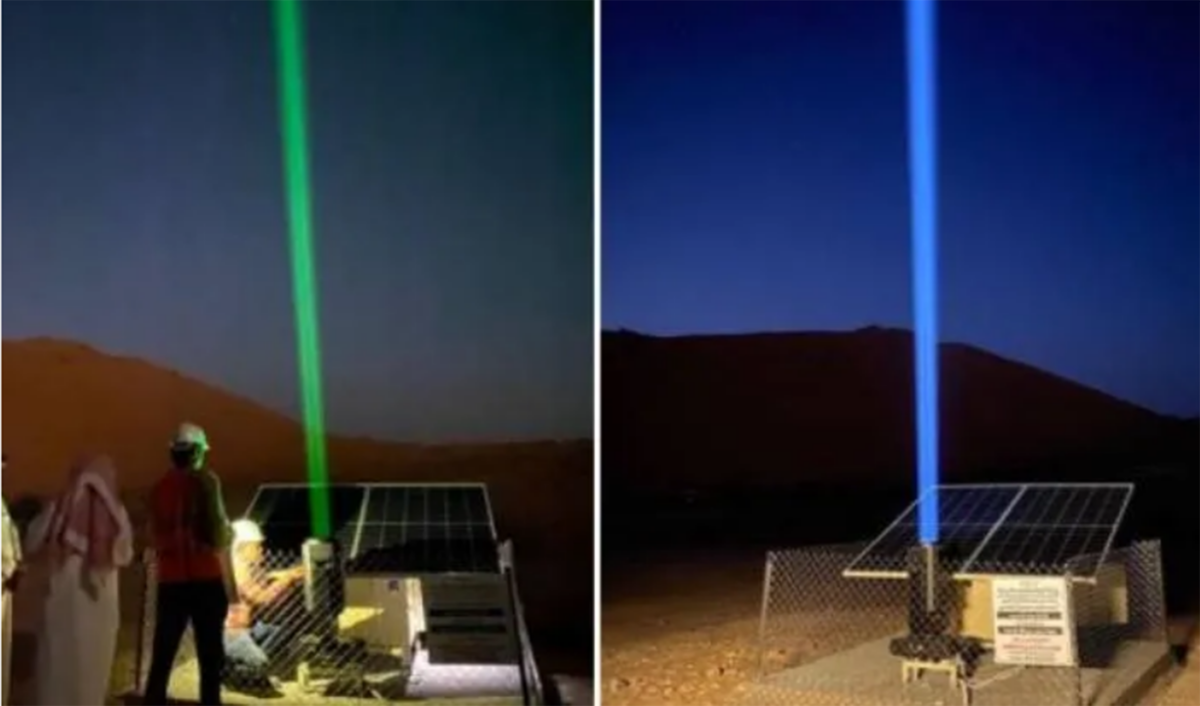 Ηλιακά Laser θα οδηγούν όσους χάνονται στην έρημο της Σαουδικής Αραβίας