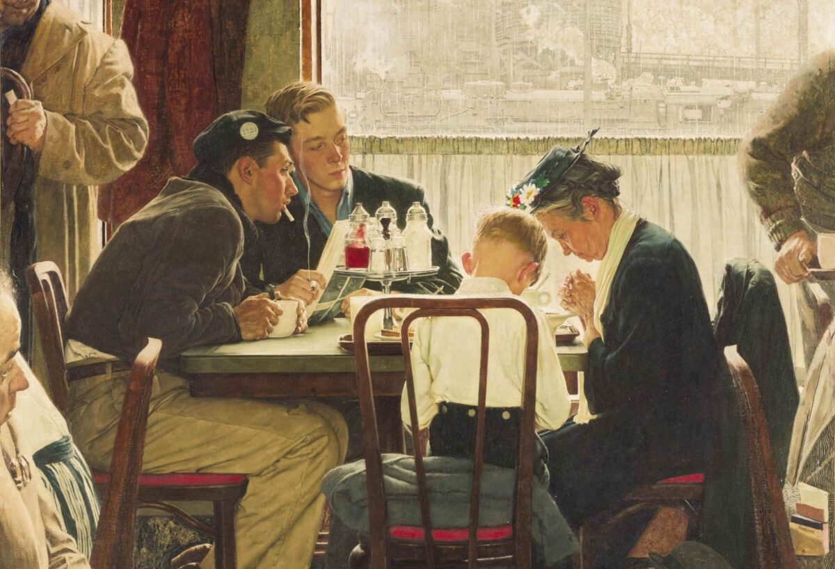Saying Grace | O ακριβότερος πίνακας του Norman Rockwell που αποπνέει ευλάβεια και σεβασμό.