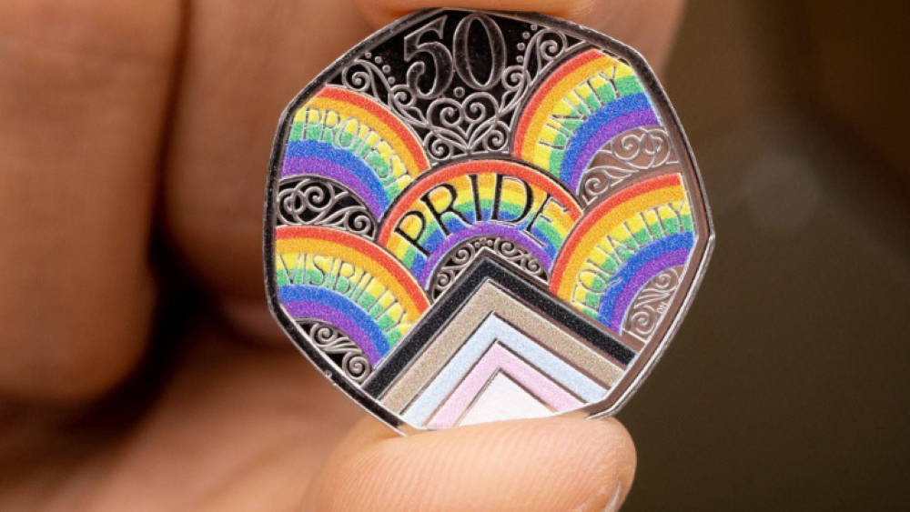 Με ένα νόμσια γιόρτασε το Royal Mint τα 50 χρόνια του Pride UK