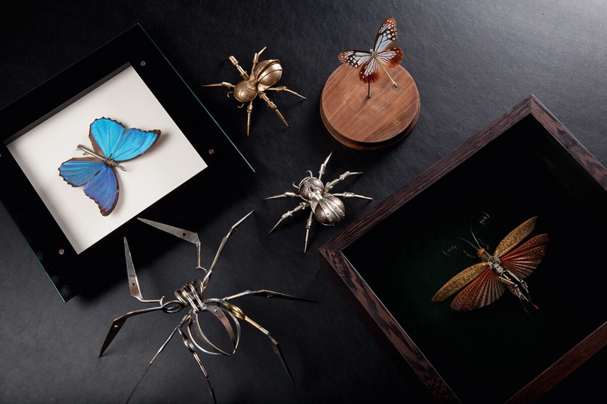 Μechanical Entomology: Πεταλούδες και αράχνες φτιαγμένες από εξαρτήματα ρολογιών