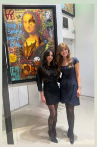Άλκηστις Κυριαζοπούλου & Μανταλένα-Μαρία Διαμαντή στα εγκαίνια της δεύτερης έκθεσής της στην γκαλερί Kapopoulos Fine Arts