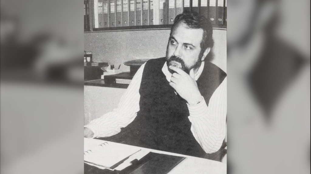 Ο Γιώργος Γεράρδος τη δεκαετία του 1980.