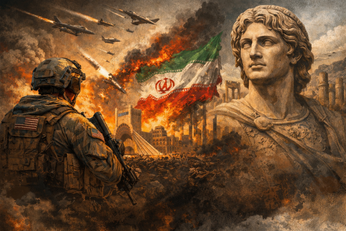 O μοντέρνος αμερικανικός πόλεμος στο Ιράν και το δόγμα του Μεγάλου Αλεξάνδρου