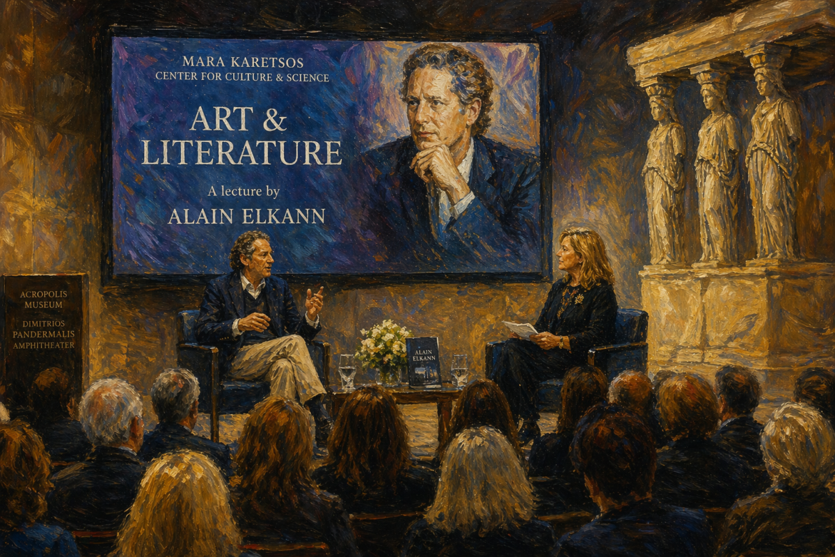 Μάρα Καρέτσος & Alain Elkan : Όταν η Τέχνη συναντά τη Σκέψη — μια βραδιά στο Μουσείο της Ακρόπολης