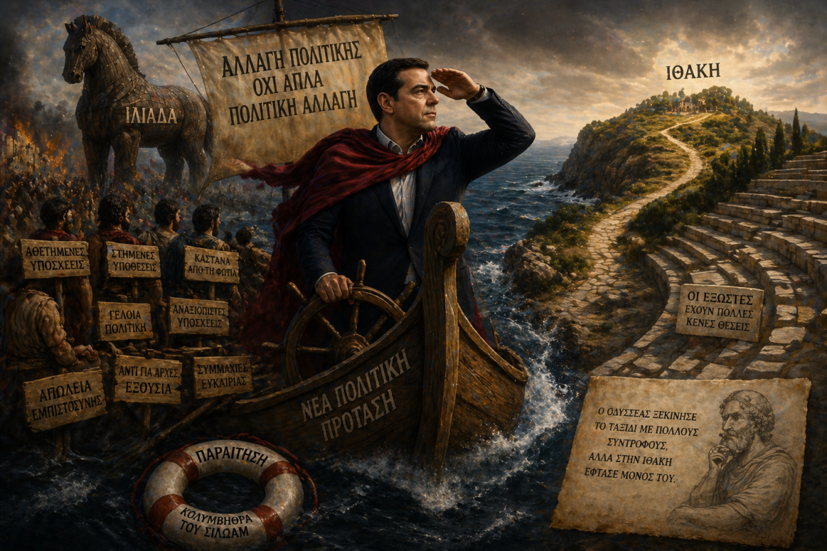Αλέξης Τσίπρας : Πριν φτάσουμε στην Ιθάκη, ας θυμηθούμε τι έγινε στην Ιλιάδα