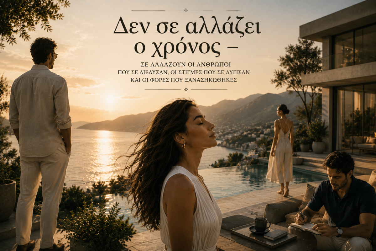 Δεν σε αλλάζει ο χρόνος – σε αλλάζουν οι άνθρωποι που σε διέλυσαν, οι στιγμές που σε λύγισαν και οι φορές που ξανασηκώθηκες
