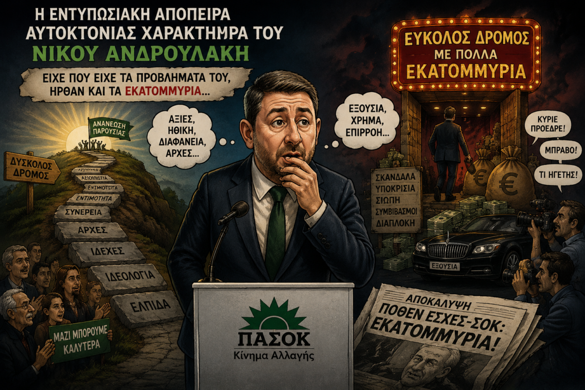 Η εντυπωσιακή απόπειρα αυτοκτονίας χαρακτήρα του Νίκου Ανδρουλάκη