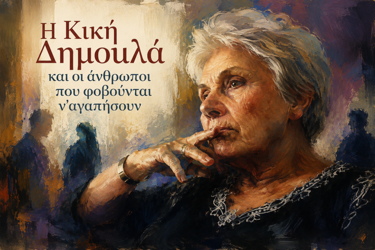 Η Κική Δημουλά και οι άνθρωποι που φοβούνται να αγαπήσουν