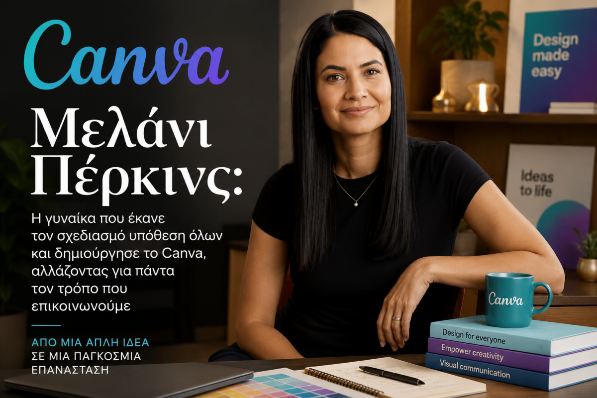 Μελάνι Πέρκινς: Η γυναίκα που έκανε τον σχεδιασμό υπόθεση όλων και δημιούργησε το Canva, αλλάζοντας για πάντα τον τρόπο που επικοινωνούμε