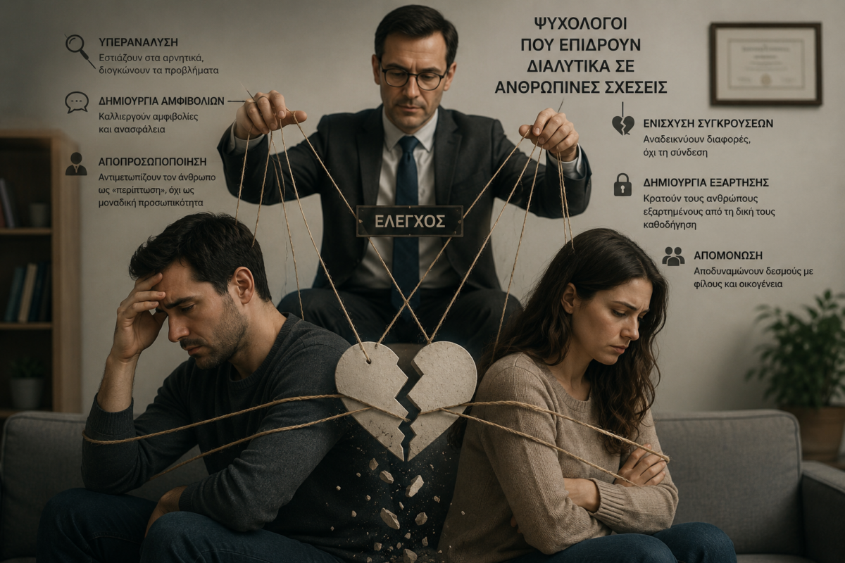 Ψυχολόγοι ή αποδομητές σχέσεων;